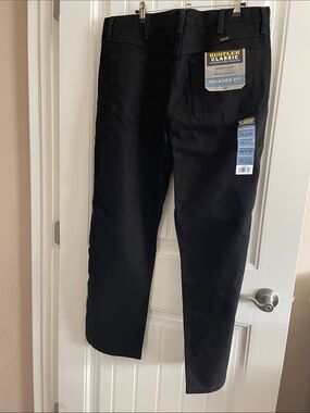 Rustler Men's Straight Black Jeans